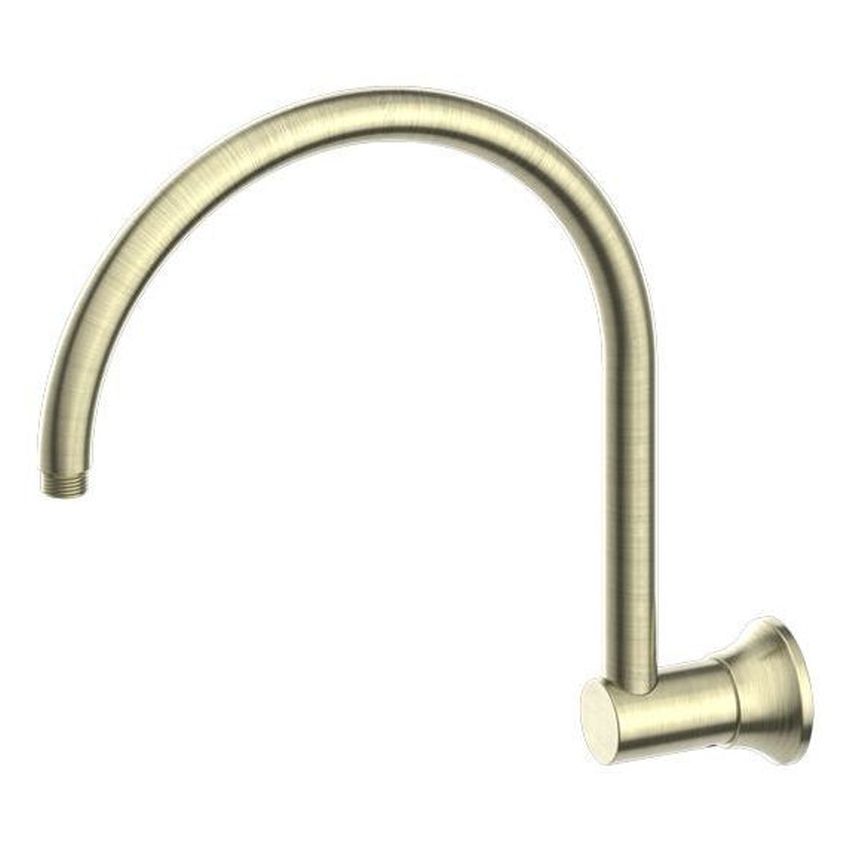 York Shower Arm - Aged Brass