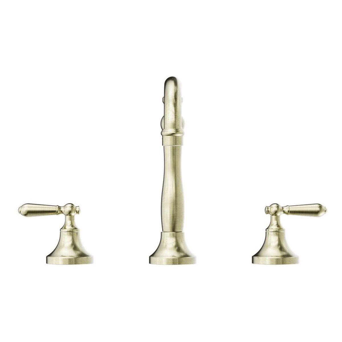 York Basin Set With Metal Lever - Aged Brass