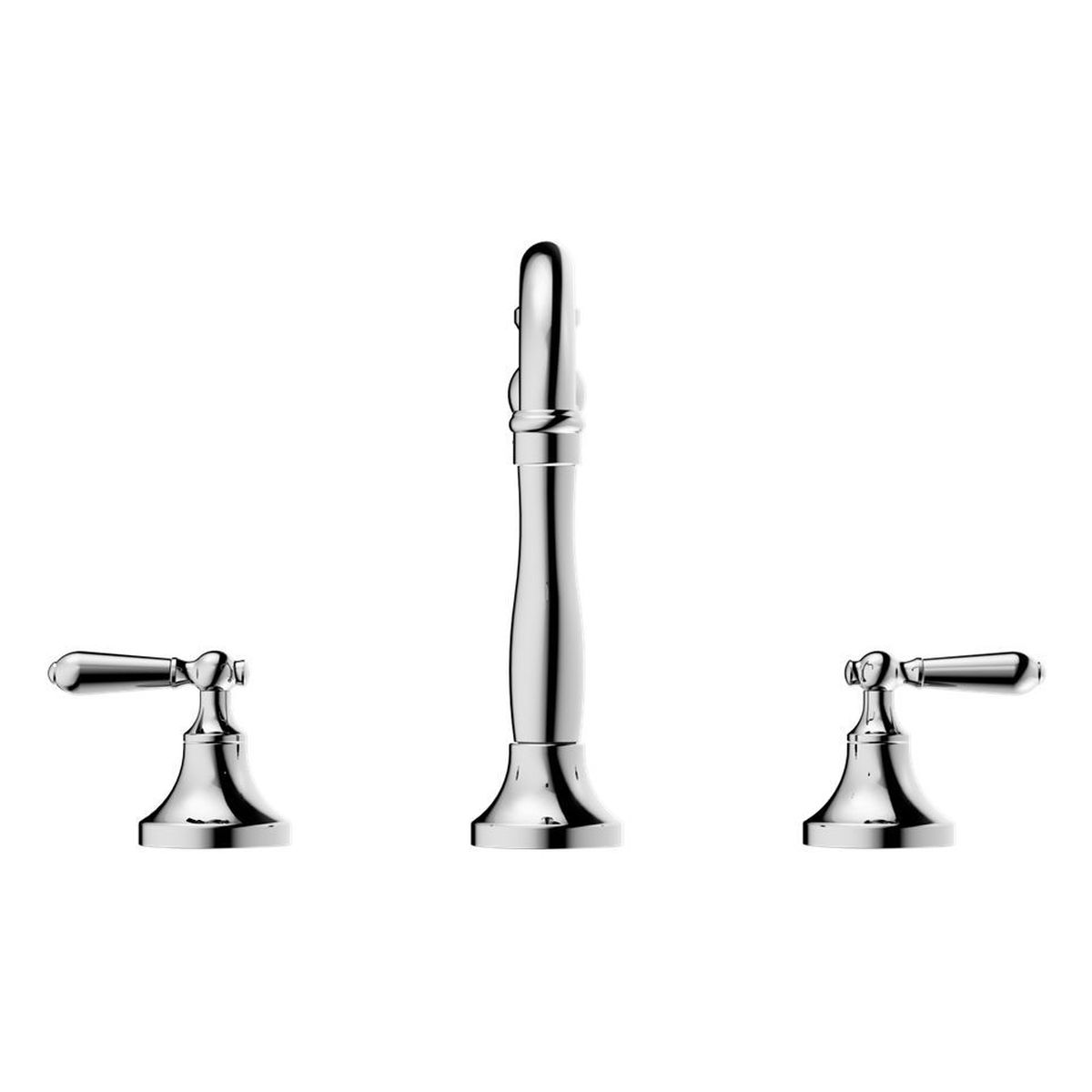 York Basin Set With Metal Lever - Chrome