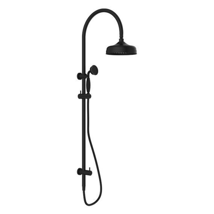 York Twin Shower With Metal Hand Shower - Matte Black