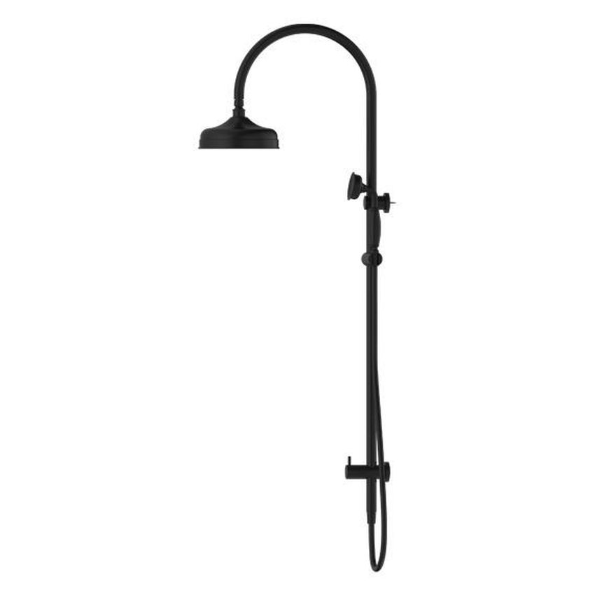 York Twin Shower With Metal Hand Shower - Matte Black