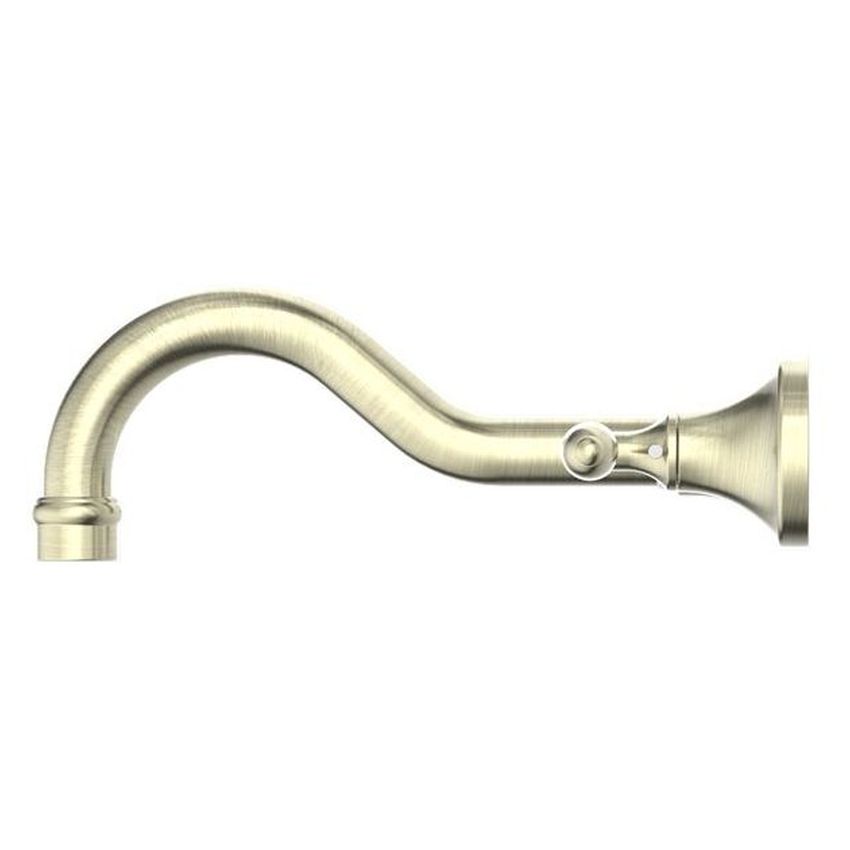 York Wall Basin Set With Metal Lever - Aged Brass