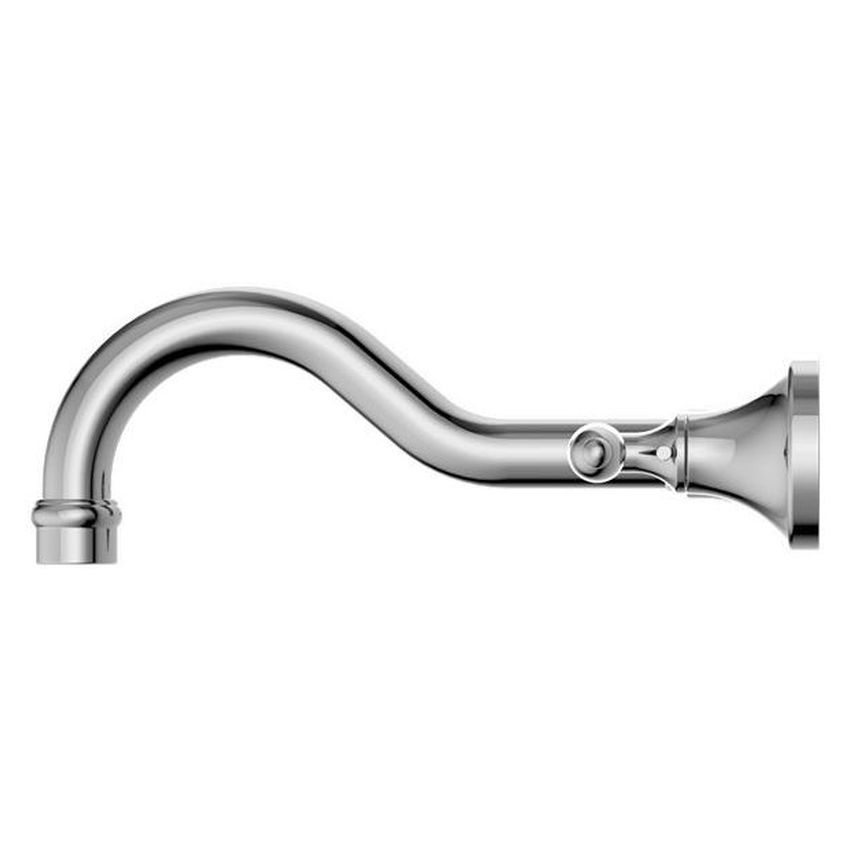 York Wall Basin Set With Metal Lever - Chrome