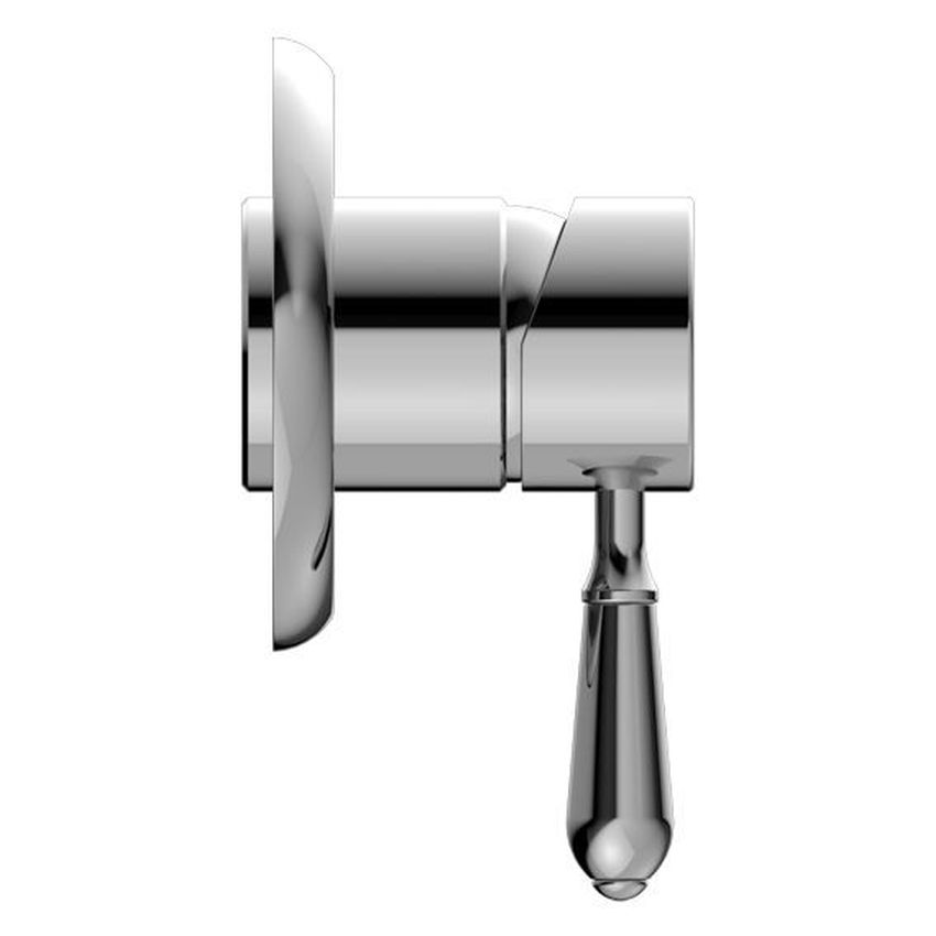 York Shower Mixer With Metal Lever - Chrome