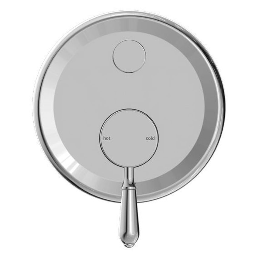 York Shower Mixer With Divertor With Metal Lever - Chrome