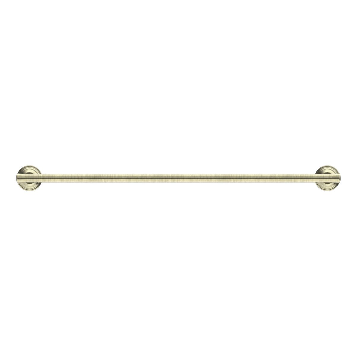 York Single Towel Rail 600mm - Aged Brass