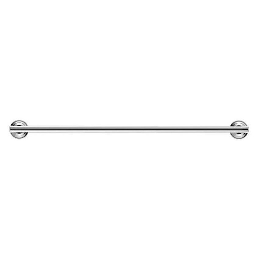 York Single Towel Rail 600mm - Chrome