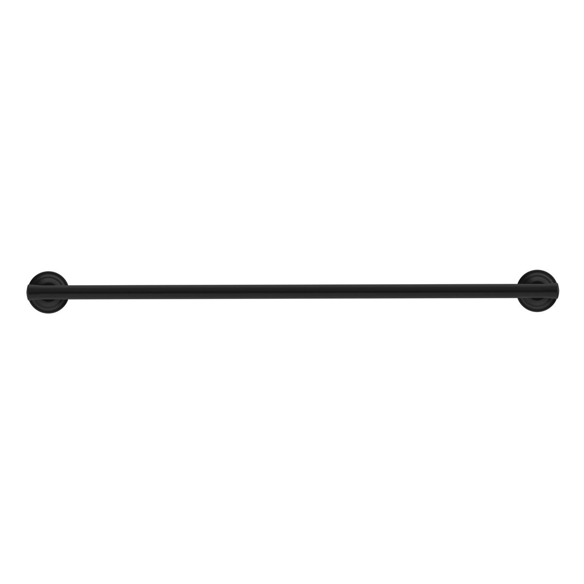 York Single Towel Rail 600mm - Matte Black
