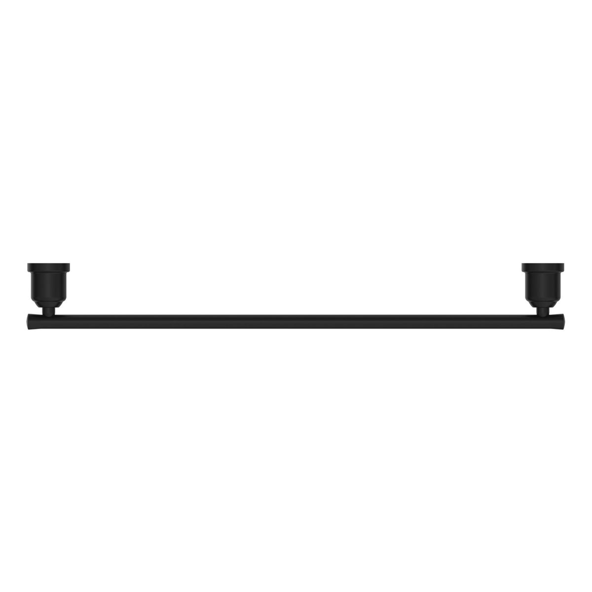 York Single Towel Rail 600mm - Matte Black