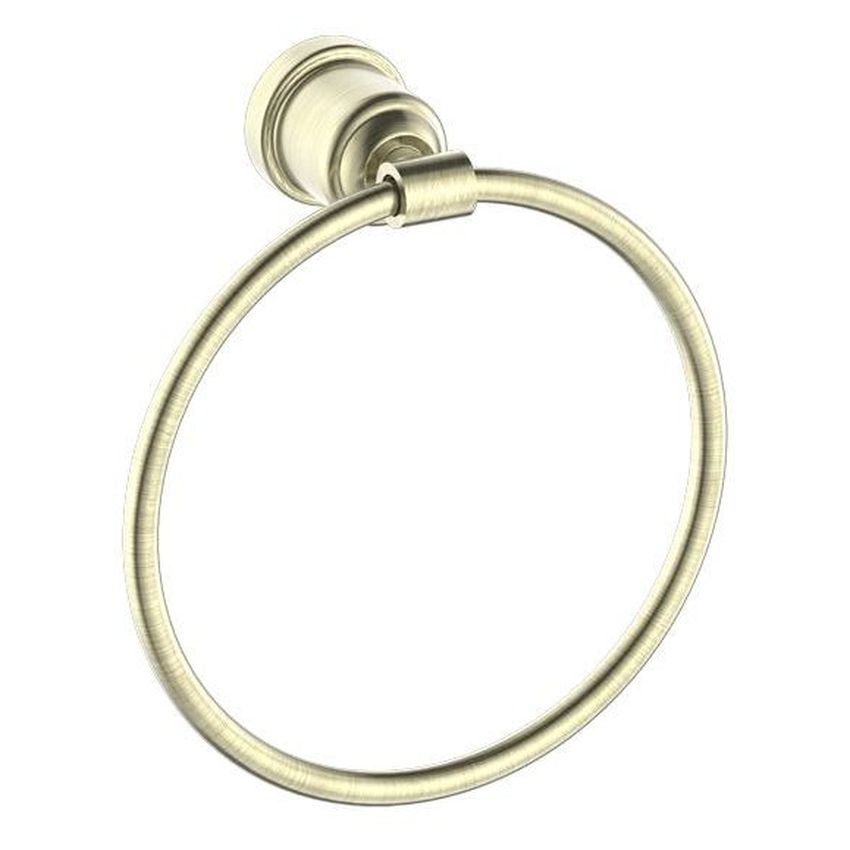 York Towel Ring - Aged Brass