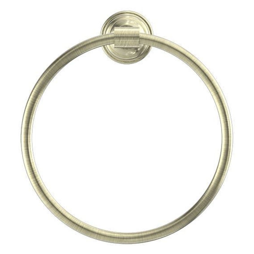 York Towel Ring - Aged Brass