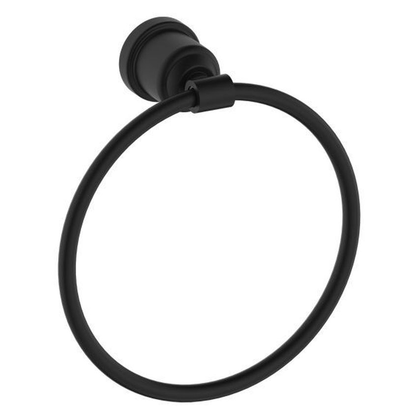 York Towel Ring - Matte Black
