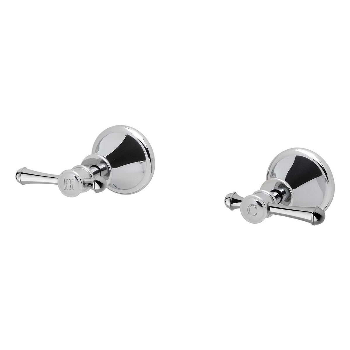Nostalgia Lever Wall Top Assemblies, Lead Free - Chrome
