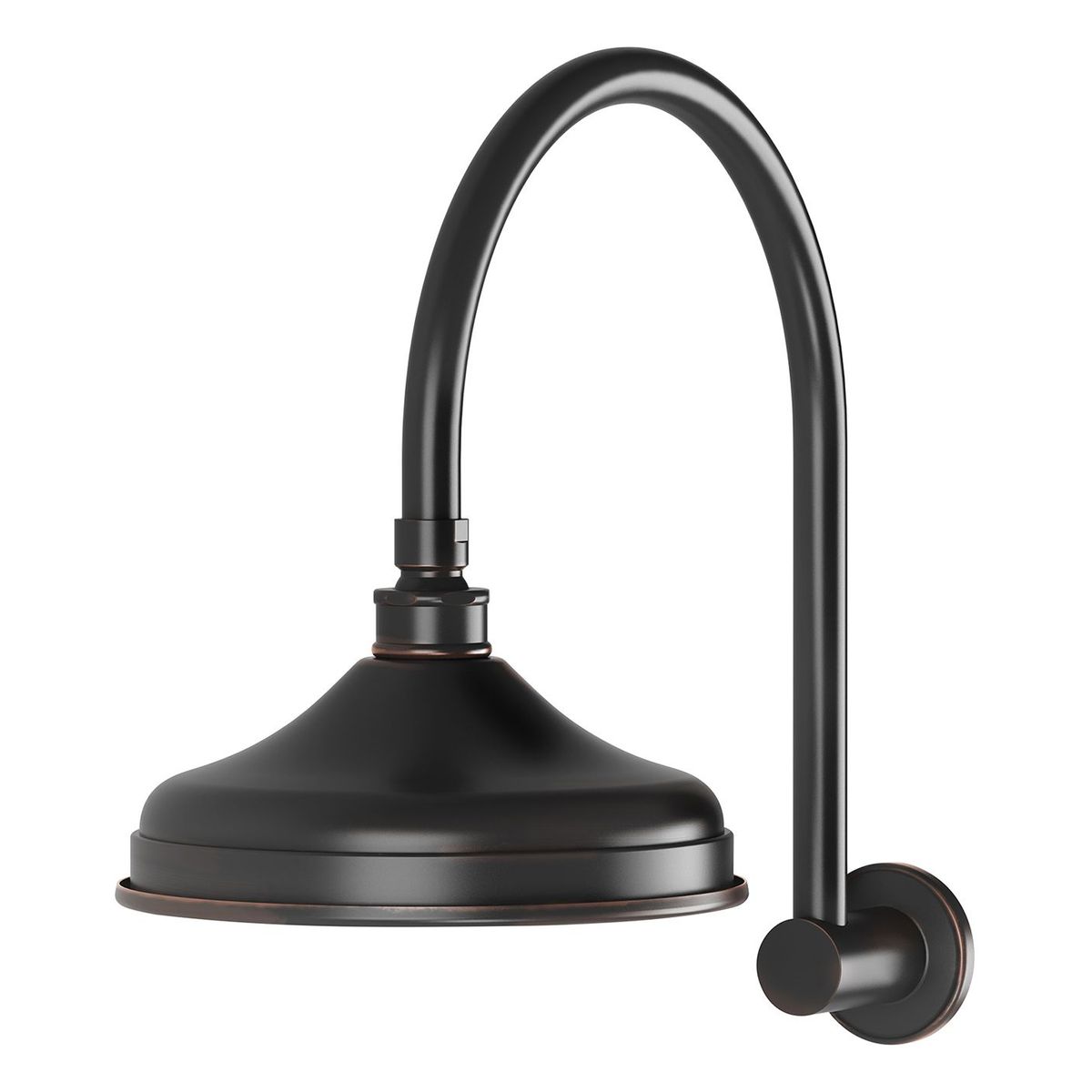 Nostalgia Vintage Shower Arm & Rose - Antique Black