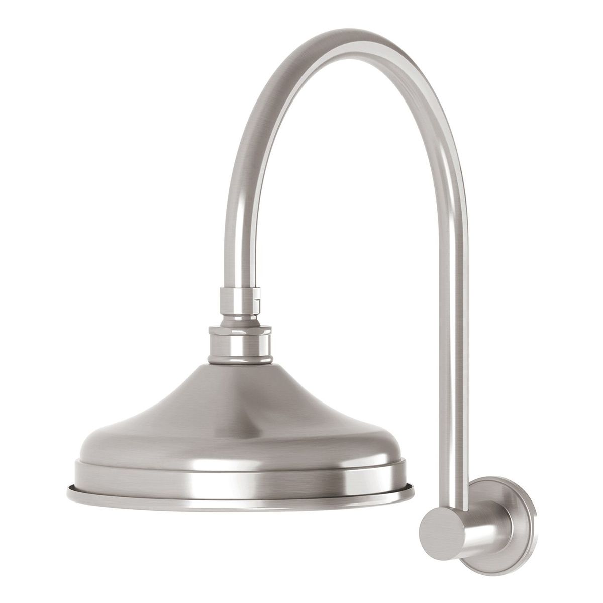 Nostalgia Vintage Shower Arm & Rose - Brushed Nickel