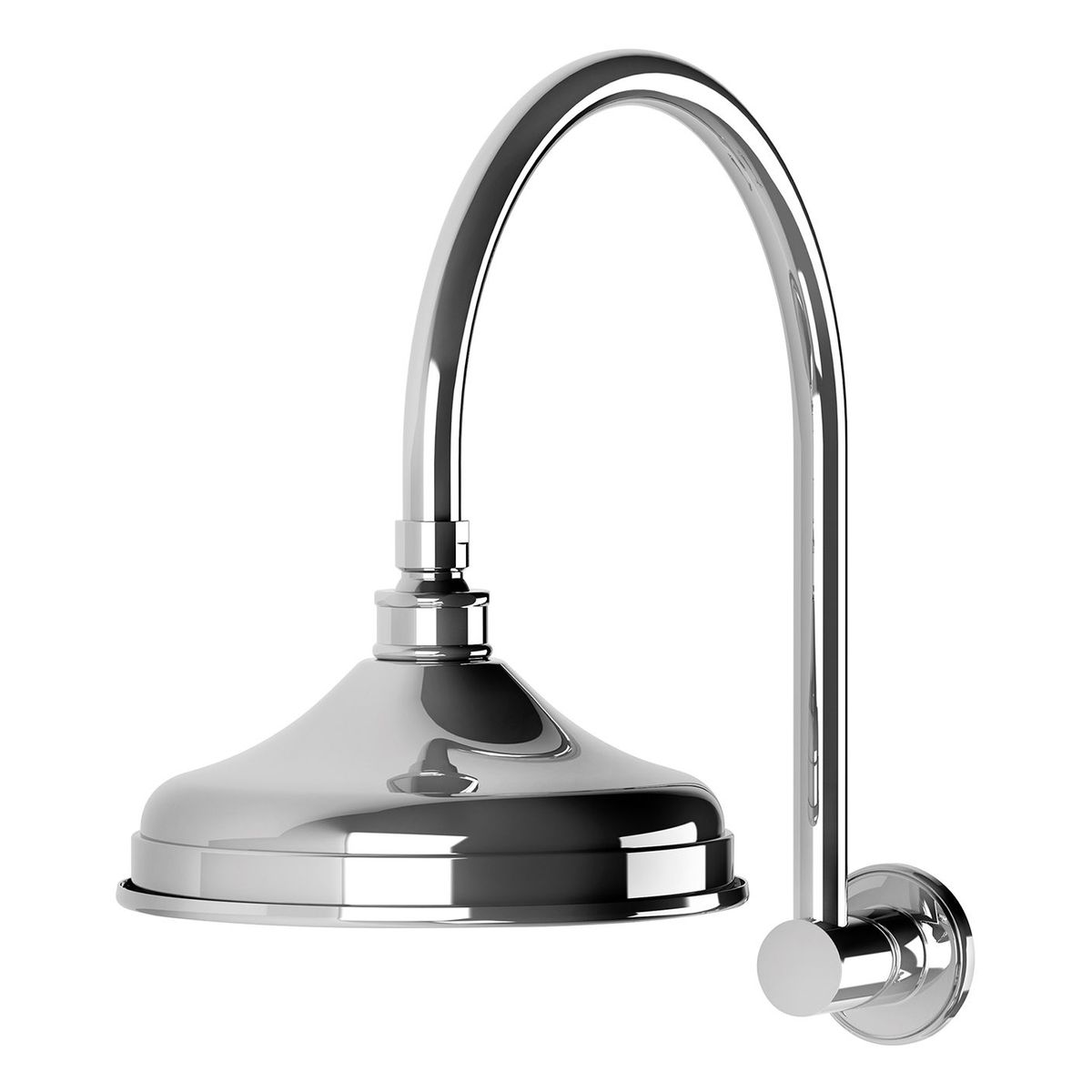 Nostalgia Vintage Shower Arm & Rose - Chrome