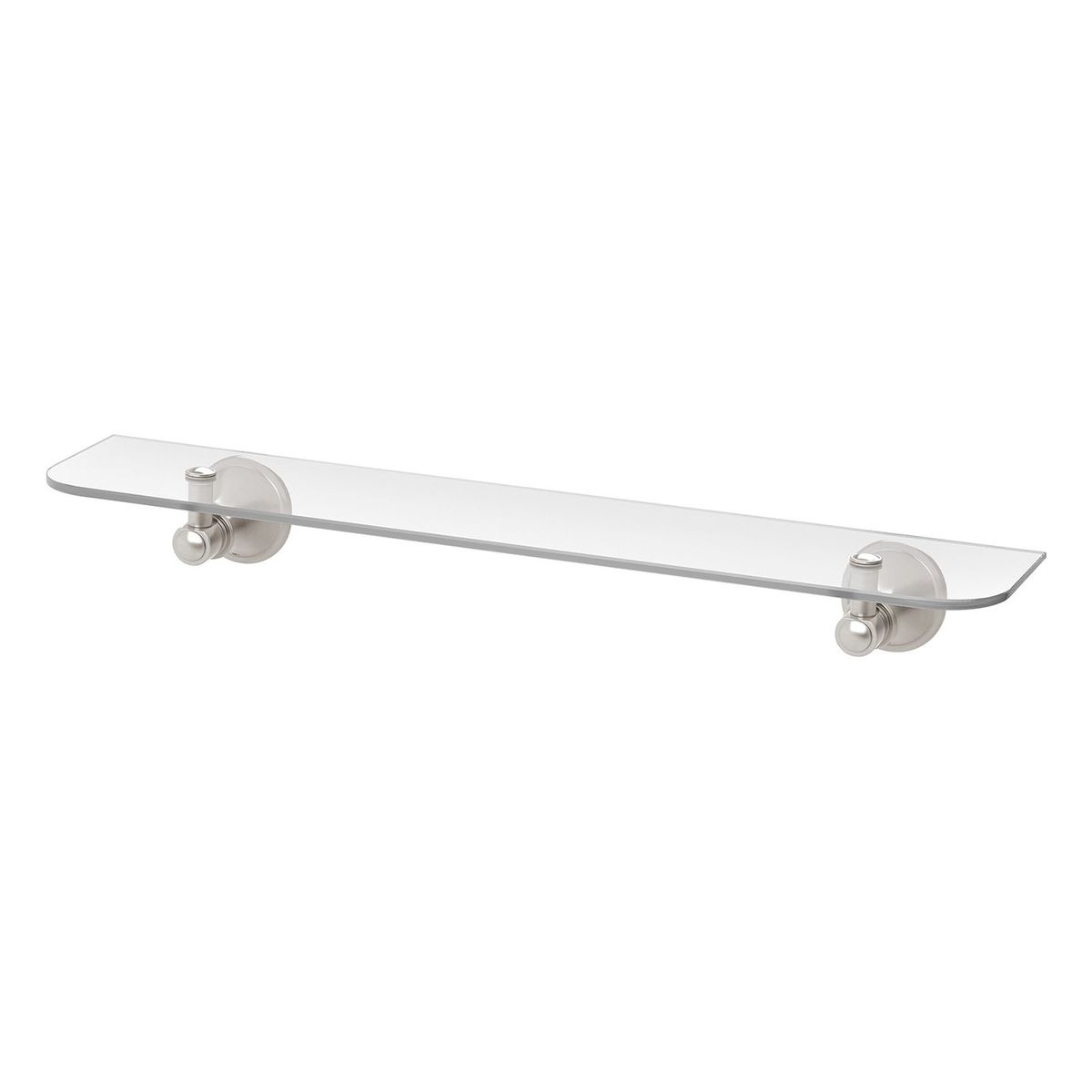 Nostalgia Glass Shelf - Brushed Nickel