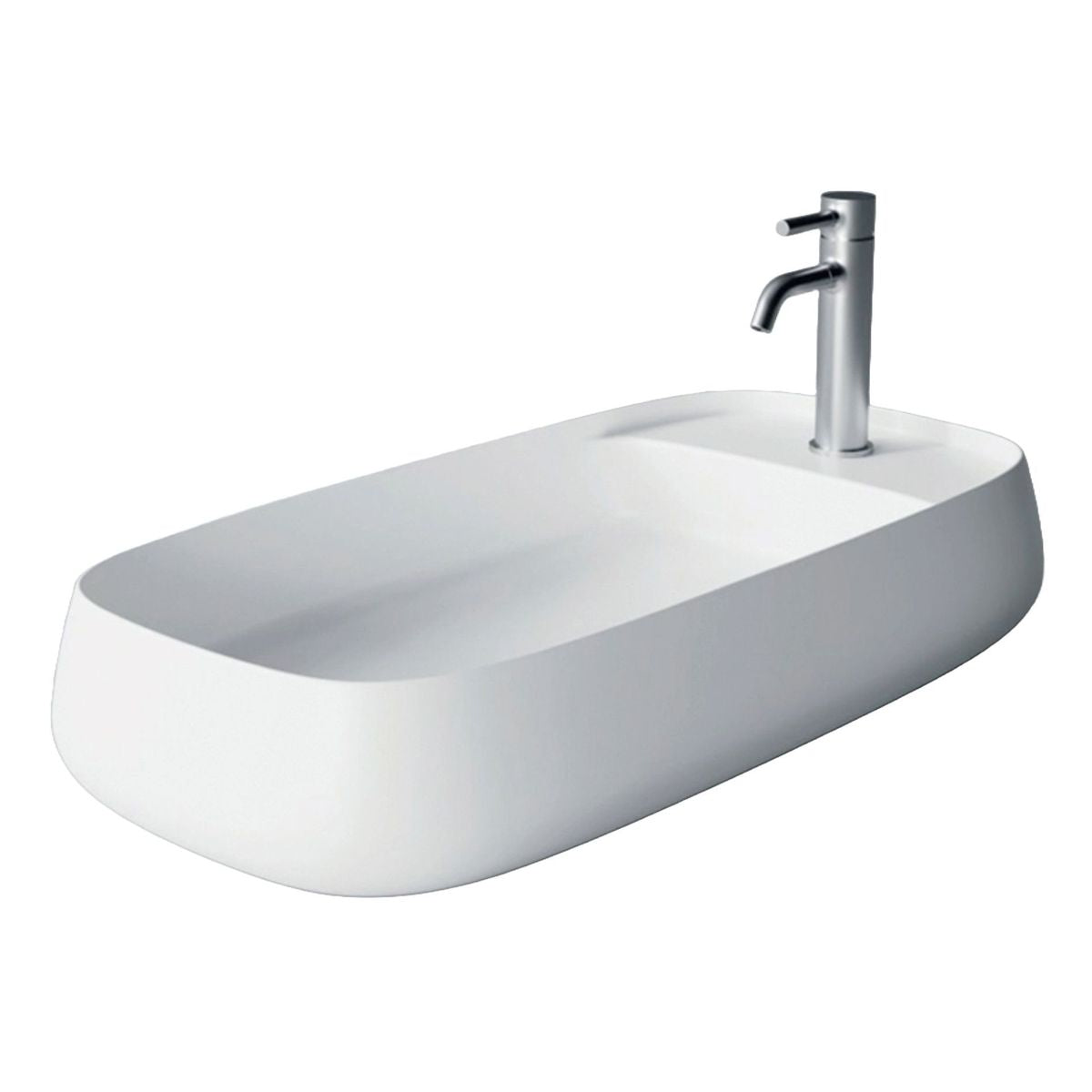 Studio Bagno Nur 80X Plan Bench Basin - 1 Taphole