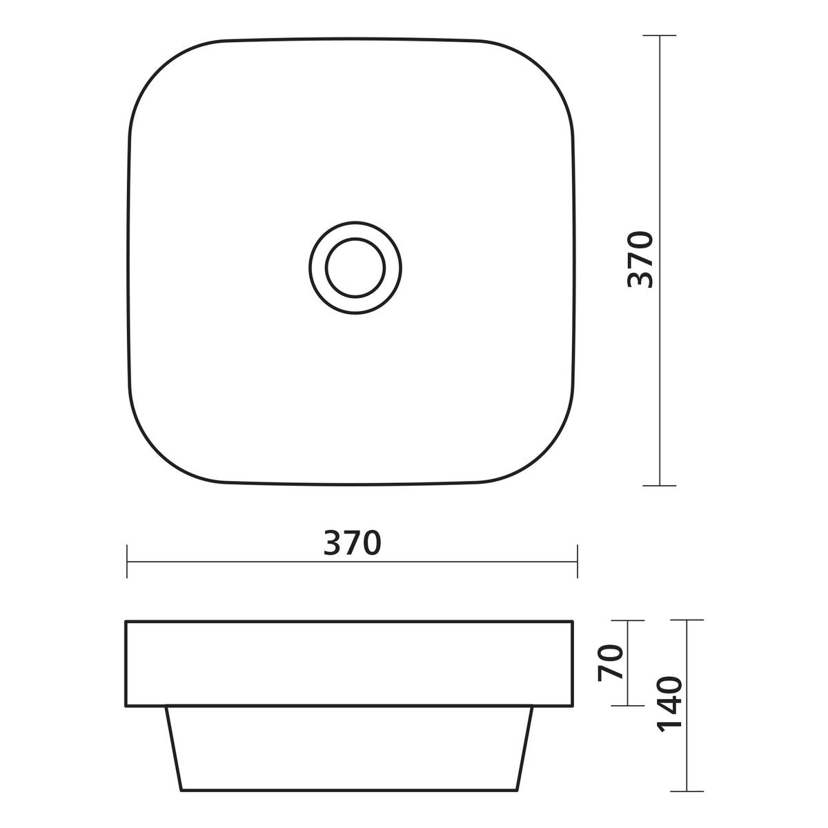 Seima Obello 372 Ceramic Basin - White Gloss