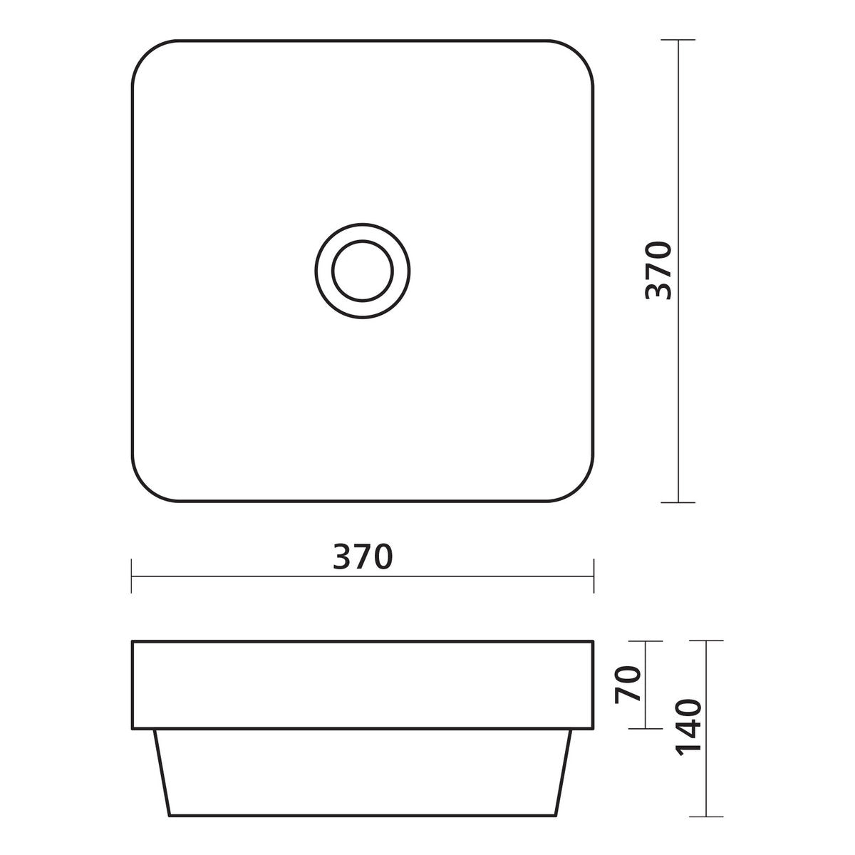 Seima Obello 375 Ceramic Basin - White Gloss