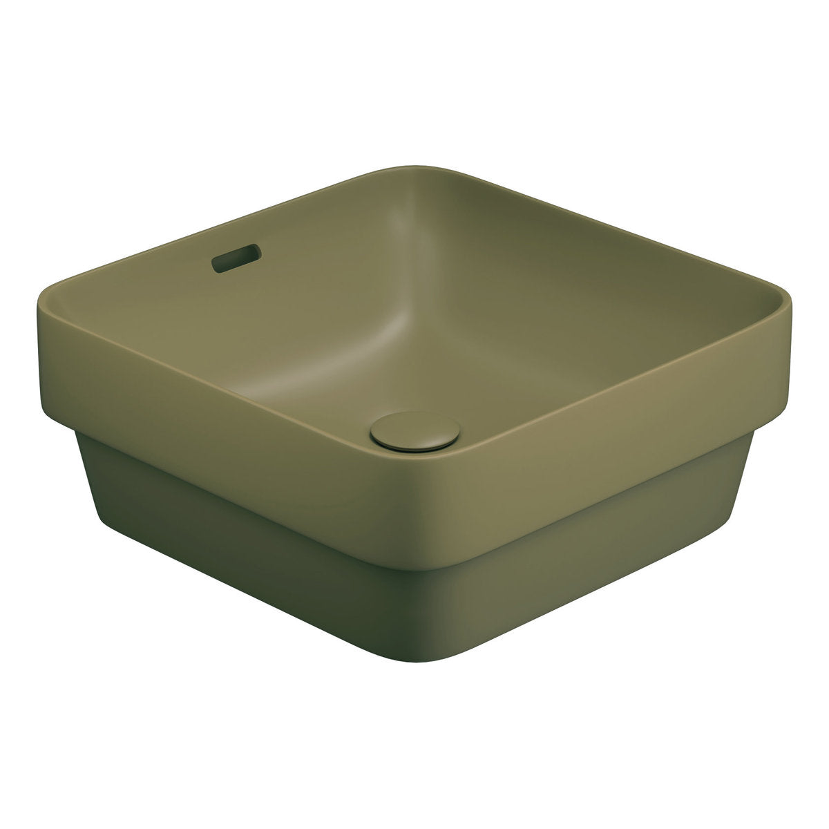Seima Obello 376 Ceramic Basin - Olive Silk Matte