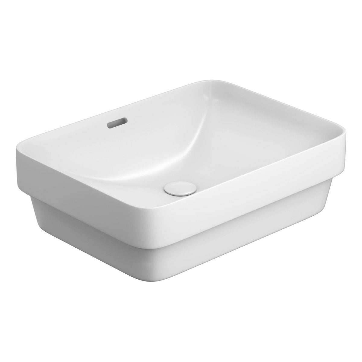 Seima Obello 501 Ceramic Basin - White Silk Matte