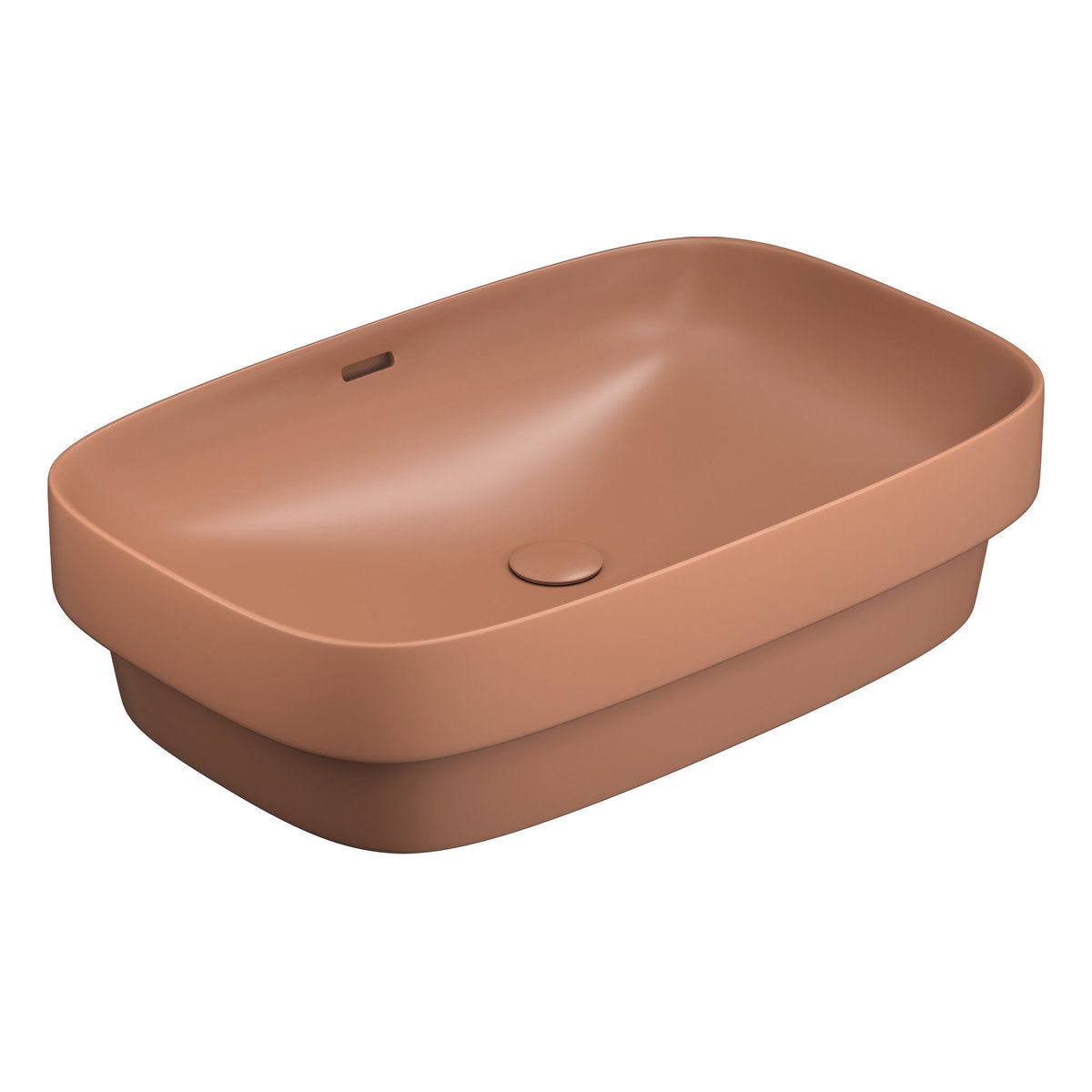 Seima Obello 600 Ceramic Basin - Terracotta Silk Matte