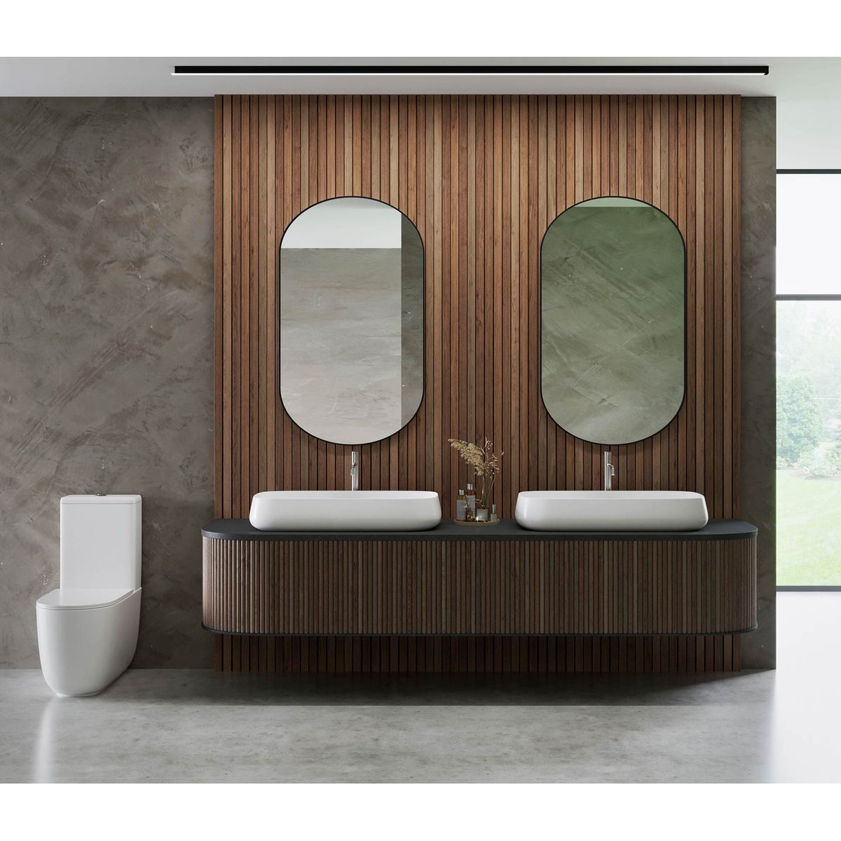 Studio Bagno Nur 60X Plan Bench Basin - No Taphole