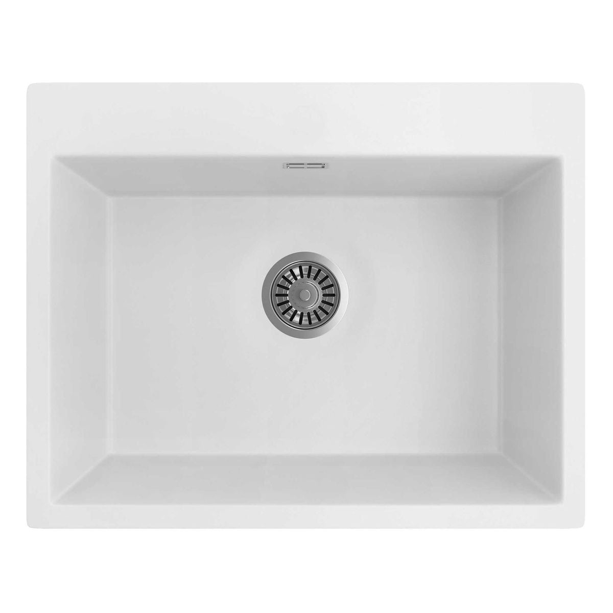 Seima Oros 620 Arqstone Sink - White, No Taphole