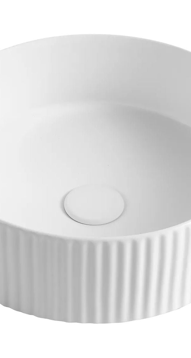 Marlo 400 Round Basin - Matte White