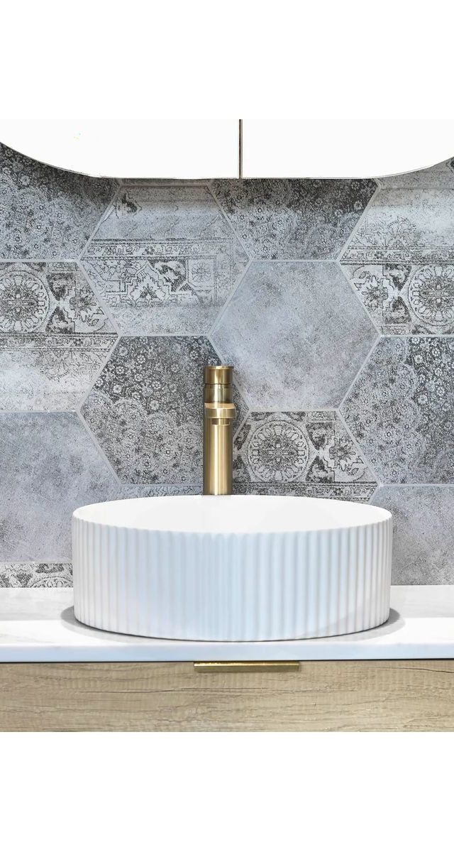Marlo 400 Round Basin - Matte White