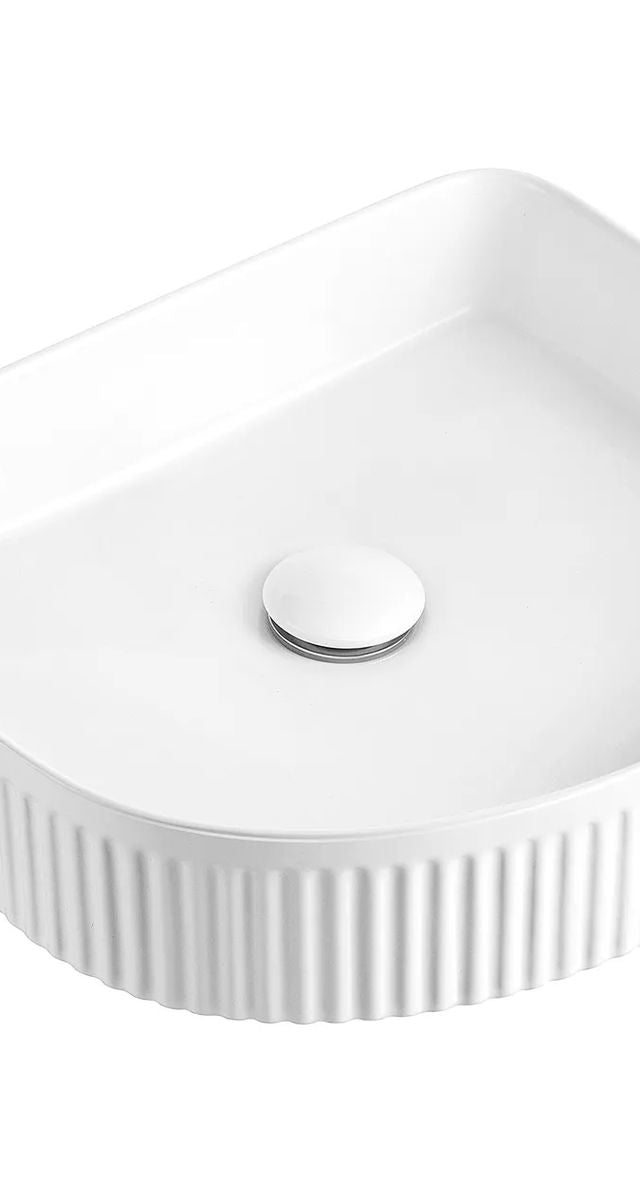 Archie 415X365X100 Ceramic Basin - Gloss White