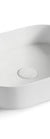 Otti Quay Oval Above Counter Basin 500x340x120, Gloss White