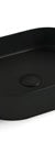 Otti Quay Oval Above Counter Basin 500x340x120, Matte Black
