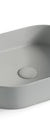 Otti Quay Oval Above Counter Basin 500x340x120, Matte Grey