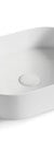 Otti Quay Oval Above Counter Basin 500x340x120, Matte White