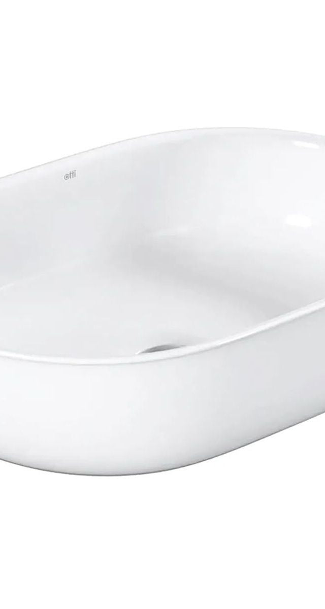 Bronte Oval 500x350x130 Basin - Gloss White