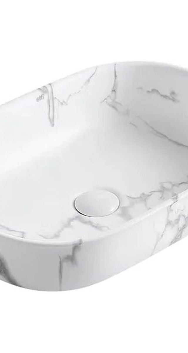 Bronte Oval 500x350x130 Basin - Carrara