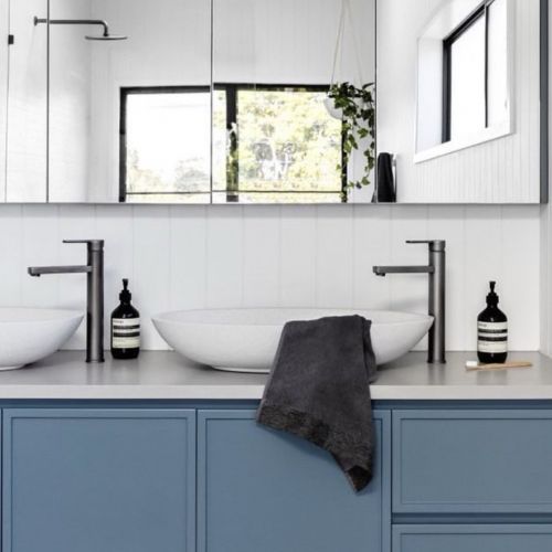 Valentina Above Counter Stone Basin - Black Onyx