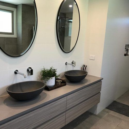 Pearl Above Counter Stone Basin - Coco Brown