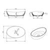 Mila Above Counter Stone Basin - Grey