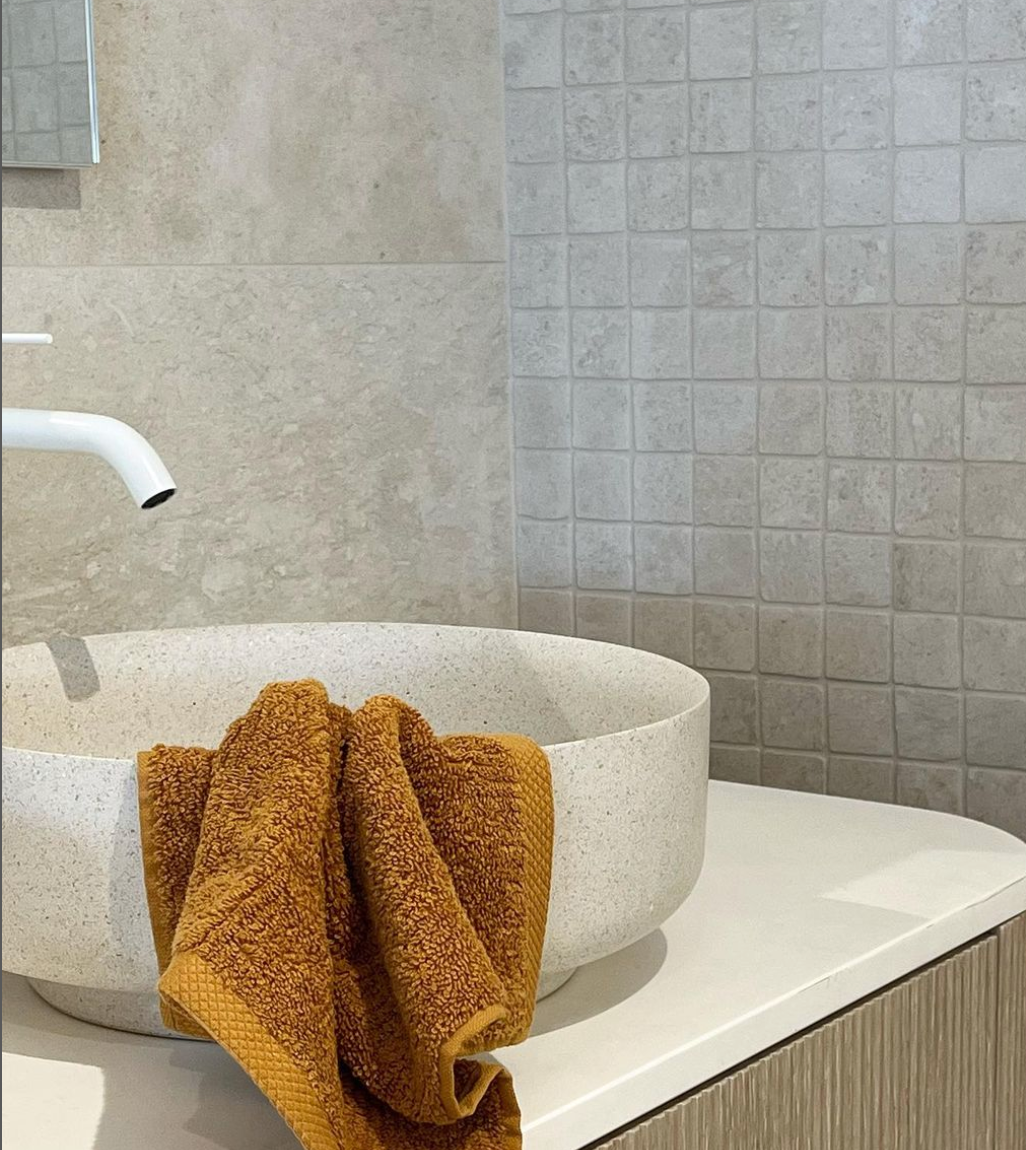Georgia Above Counter Stone Basin - Matte White