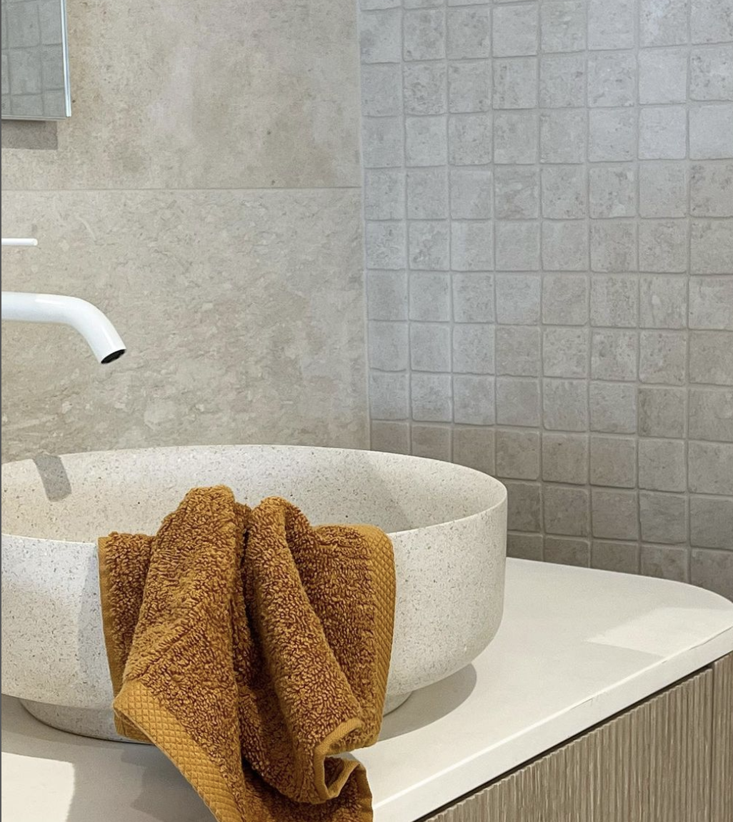 Georgia Above Counter Stone Basin - Coco Brown