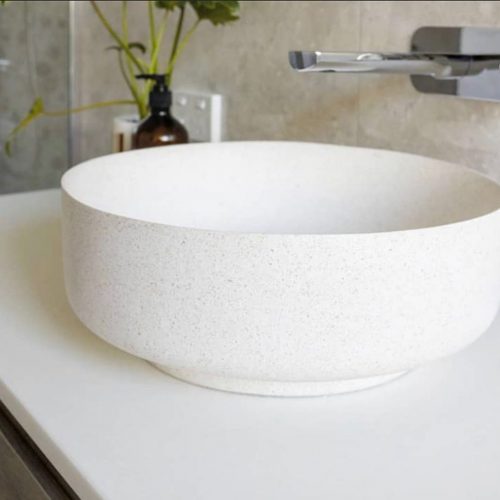 Georgia Above Counter Stone Basin - Coco Brown