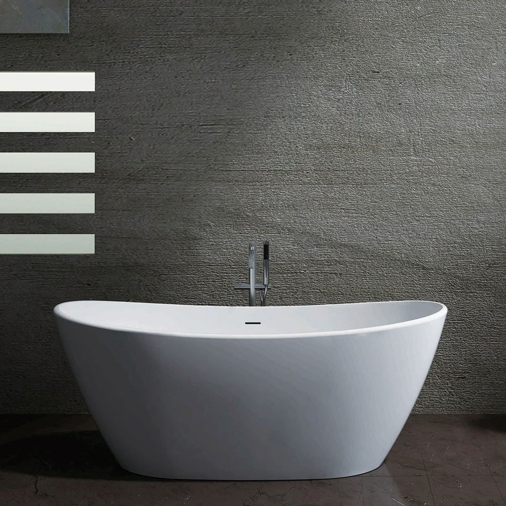 Maria 1800mm Freestanding Bathtub - Matte White