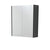 600 Mirror Cabinet with Satin Black Side Panels