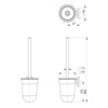 Radii Toilet Brush & Holder Round