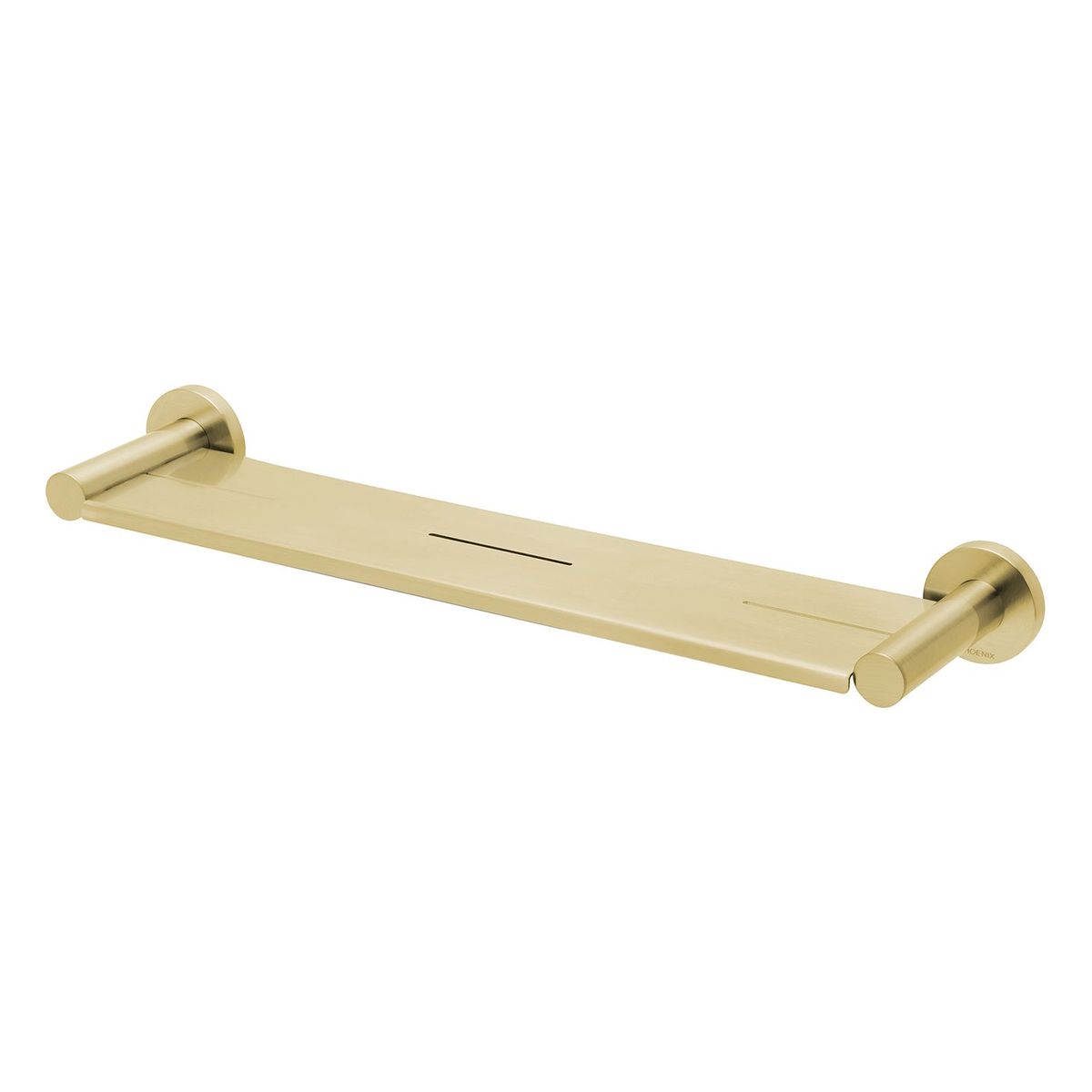 Radii Metal Shelf Round Plate - Brushed Gold