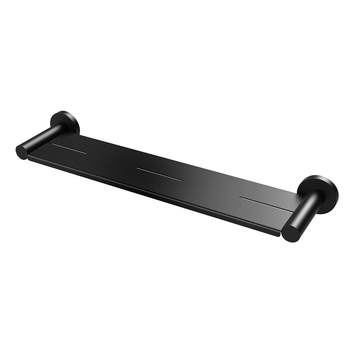 Radii Metal Shelf Round Plate - Matte Black