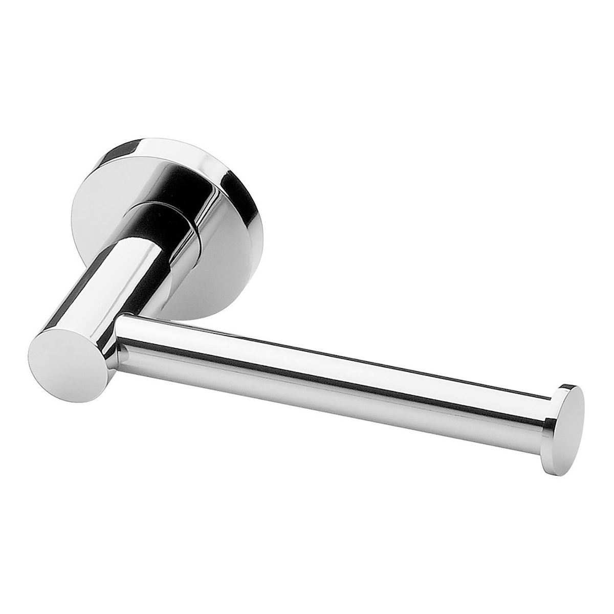 Radii Toilet Roll Holder Round Plate - Chrome